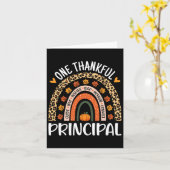 Carte Merci Principal Thanksgiving Rainbow Leopard Pr (Fleur jaune)