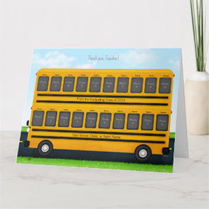 Carte Merci Professeur Autobus Scolaire Jaune 20 Photos