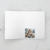 Carte Merci Renards Animaux Faune Nature Art (Intérieur)