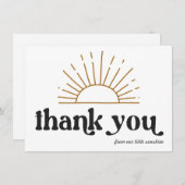 Carte Merci rétro Sunshine (Devant / Derrière)