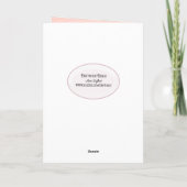 Carte merci rose à la main (Dos)