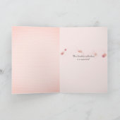 Carte merci rose à la main (Intérieur)