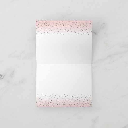 Carte Merci rose d'anniversaire (Intérieur)