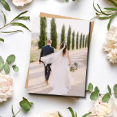 Carte Merci simple Mariage photo