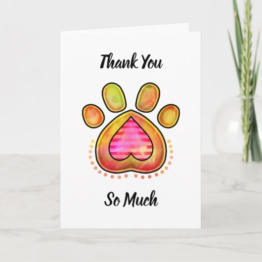 Carte Merci S'Occupe De Mon Chien (Devant)