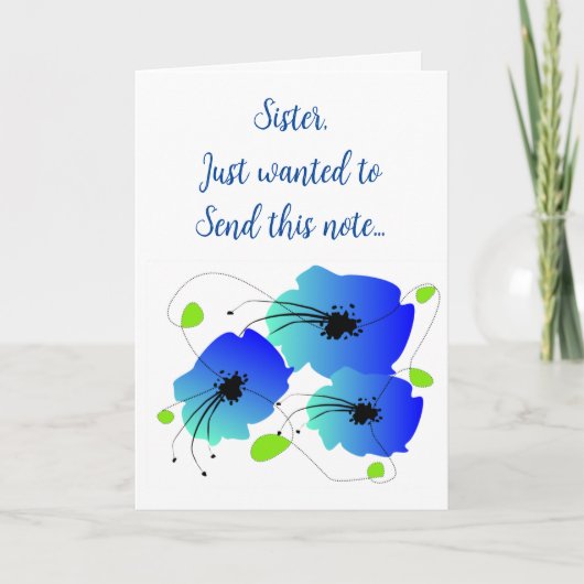 Carte Merci Sœur (Devant)