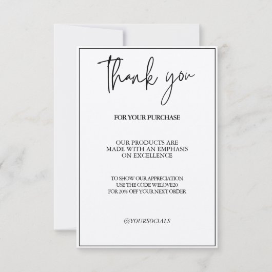 Carte Merci Support artisanal traditionnel (Devant)