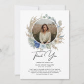 Carte Merci Sympathie Photo Funérailles Bereavement (Devant)