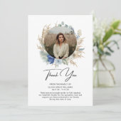 Carte Merci Sympathie Photo Funérailles Bereavement (Debout devant)