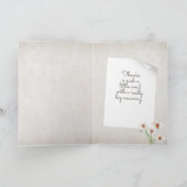 Carte Merci Tabby Chat en Plante pointillé (Intérieur)