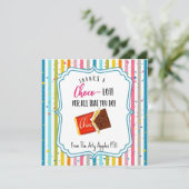 Carte Merci un chocolat-lot pour tout ce que vous faites (Debout devant)