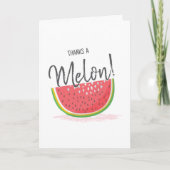 Carte Merci un Melon Pastèque Merci (Devant)