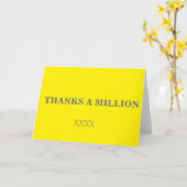 Carte Merci un million (Fleur jaune)