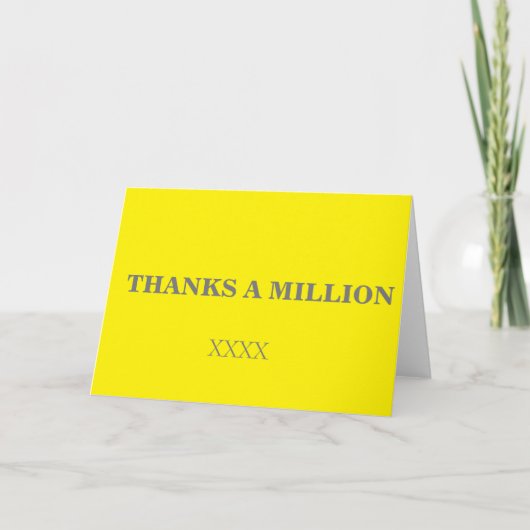 Carte Merci un million (Devant)