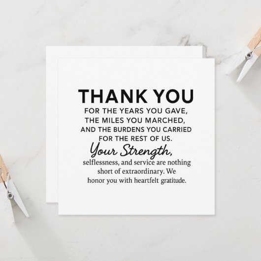 Carte Merci vétéran (Devant/Arrière en situation)