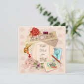 Carte Merci vintage (Debout devant)