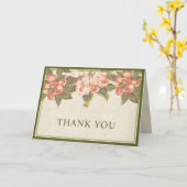 Carte Merci vintage Apple Blossom (Fleur jaune)