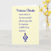 Carte Merci Virtuels, Un Poème De Merci Drôle (Fleur jaune)