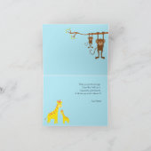 Carte Merci Zoo Animaux (Intérieur)