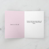 Carte Mercredi Souhaite Rose rose Jaune (Intérieur)