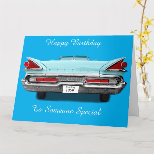 Carte Mercury Monterey 1959 (Fleur jaune)