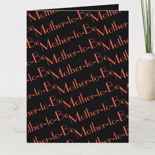 Carte mère-à-être (Devant)