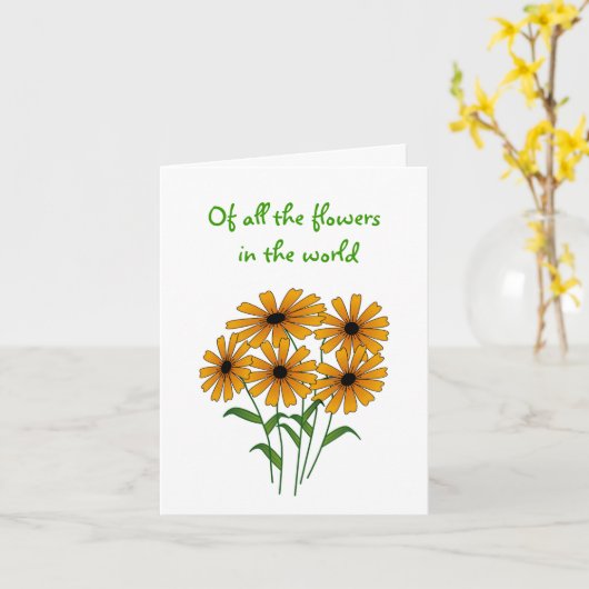 Carte mère adoptée (Fleur jaune)