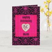 Carte mère anniversaire (Fleur jaune)