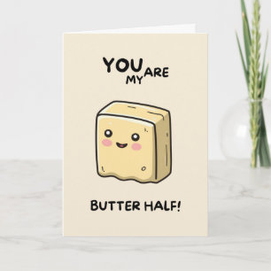 Carte mère Anniversary Cute Funny Simple Butter