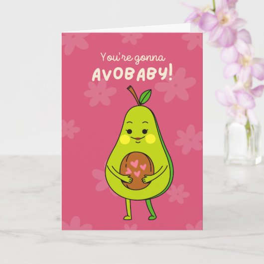 Carte Mère attenante : Tu vas devenir Avo-baby (Orchidée)