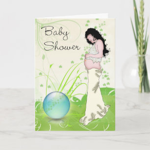 Carte mère baby shower terre