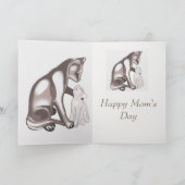 Carte Mère chat et chaton (Intérieur)
