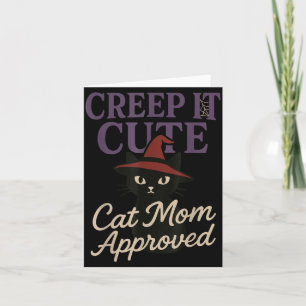 Carte Mère Chat Horreur Chat Noir Épouvantable Halloween