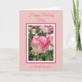 Carte mère Christian Birthday Pink Tulips (Devant)