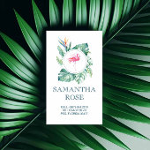 Carte mère côtière Flamant rose rose