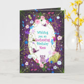 Carte Mère d'anniversaire magique et envoûtante (Fleur jaune)