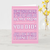 Carte mère de bon travail amusant (Fleur jaune)