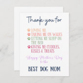 carte mère de chien personnalisée (Devant / Derrière)