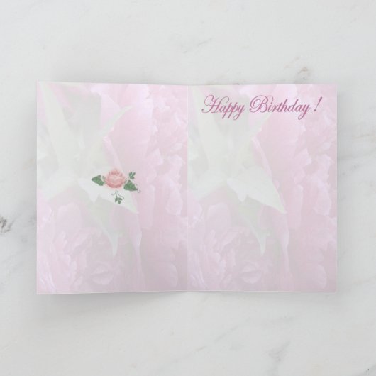 Carte Mère de joyeux anniversaire de fille (Intérieur)