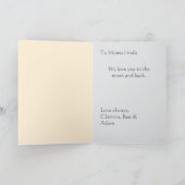 Carte Mère de la Fête Mère Nous t'aimons (Intérieur)