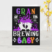 Carte Mère de la future maman de bébé à Halloween (Fleur jaune)
