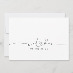 Carte Mère de la mariée Mariage Message du matin