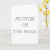 Carte Mère De L'Épouse (Fleur jaune)