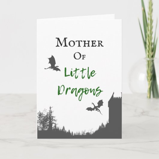Carte mère de Little Dragons pour la fête des mère (Devant)