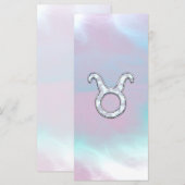 Carte Mère de Pearl Taurus Zodiac Astrologie (Devant / Derrière)