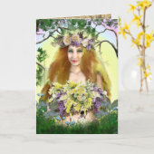 Carte mère de printemps (Fleur jaune)