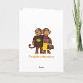 Carte mère de singe d'Halloween (Dos)