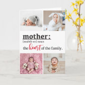Carte Mère définition coeur de la famille 4 photo (Fleur jaune)