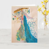 Carte - Mère Dieu qui détient l'univers (Fleur jaune)