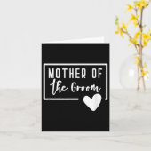 Carte Mère Du Coeur Groom Maman Mariage Bachelorette (Fleur jaune)